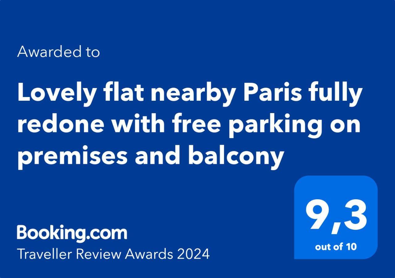 Lovely Flat Nearby Paris Fully Redone With Free Parking On Premises And Balcony Clichy Luaran gambar